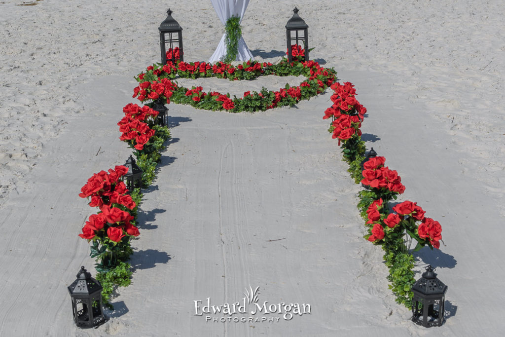 Gulf Shores red roses wedding package